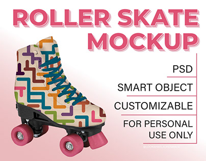 (FREE) Quad Roller Skate Mockup