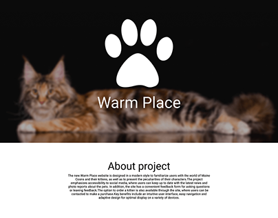 Warm Place — Website concept
