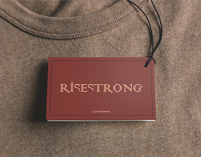 Risestrong/ Clothing & Fashion brand/ Typography logo