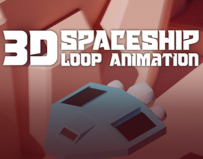 3D Spaceship Loop Animation