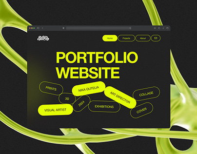 Portfolio website for Visual Artist | 2024
