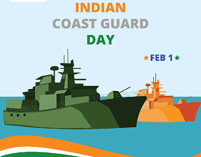 Indian Coast Guard Day Poster