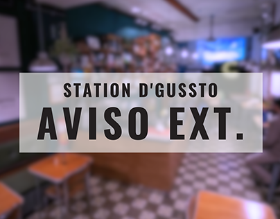 Aviso Exterior - Station D'Gussto