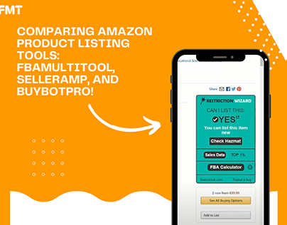 Amazon Tools: FBAmultitool, SellerAmp & BuyBotPro!