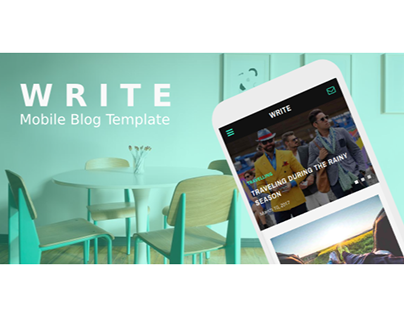 Write - Mobile Blog Template