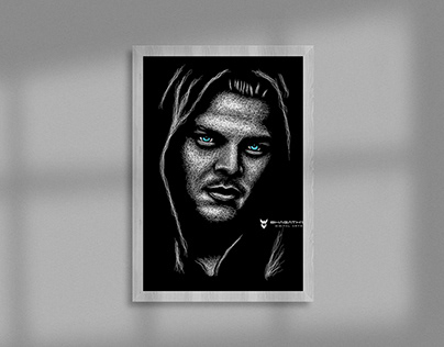 Ivar The Boneless (Alex Hoegh Andersen) - Scribble Art