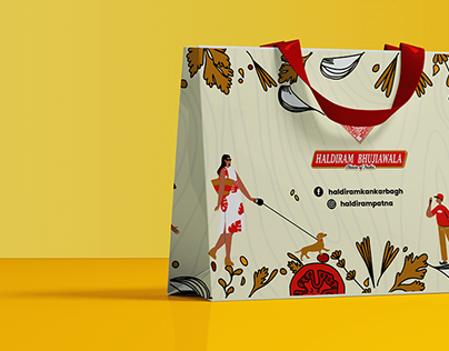 Carry Bag design | Haldiram Bhujiawala, Patna