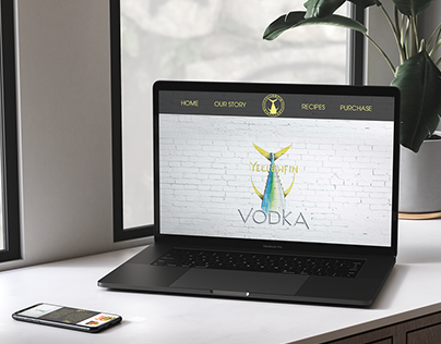 yellowfin vodka website redesign