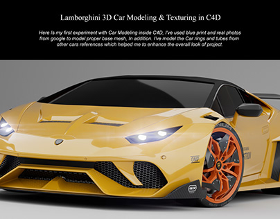 Lamborghini 3D Modeling & Texturing