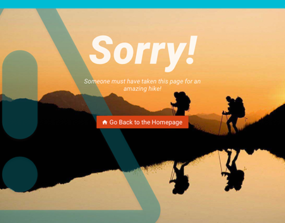 404 (For an Outdoor Adventure Site) #DailyUI