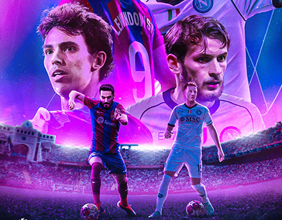 Barcelona v Napoli UCL Matchday poster
