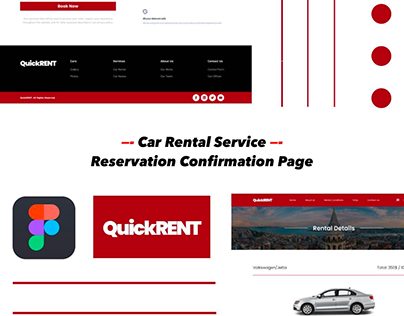 Car Rental Service - Reservation Confirmation Page