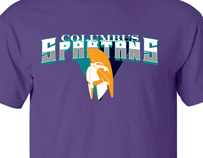 "Columbus Spartans" logo 2015 Adobe Photoshop