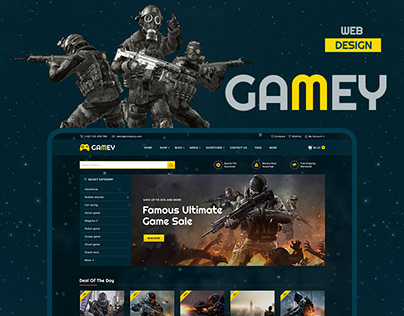 Gamey – Online Game Elementor WooCommerce Theme