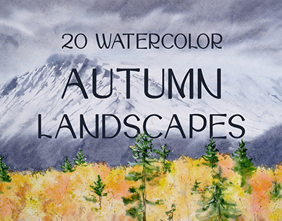 Autumn Watercolor Landscapes