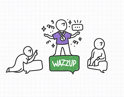 Illustrations for mailing lists for Wazzup