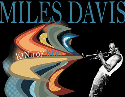 Miles Davis Kind of Blue Vinyl Design Concept
