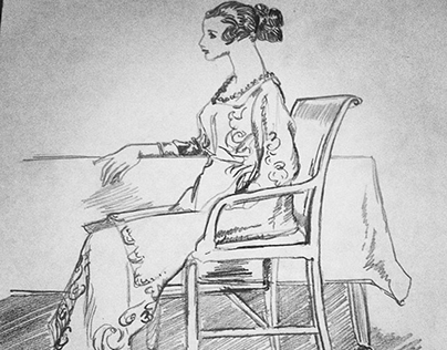 1920s Lady illustration