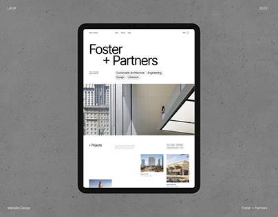 Foster + Partners | Corporate Website Design
