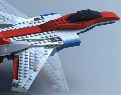 LEGO® Jet Rendering