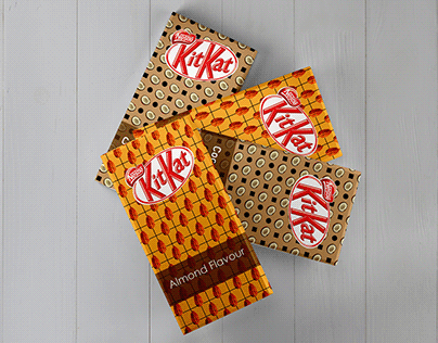 Kit Kat label design: Package Design, Mix Media