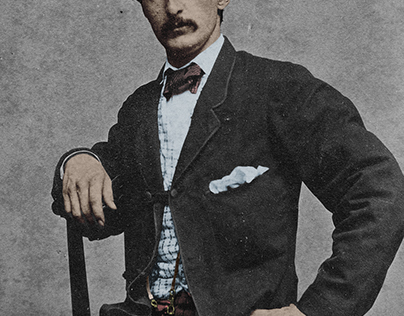 A Colorization of John Wilkes Booth