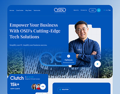OSD Web Site Design : Landing Page / Home Page UI