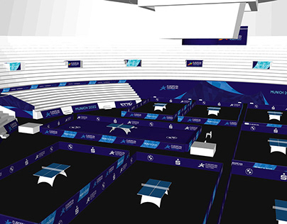 3D Modell for Table Tennis at Munich 2022