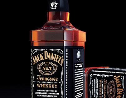 Jack Daniels 3D & Retouch