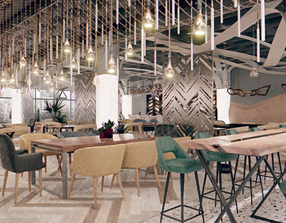 Restaurant Design Project By K R O M