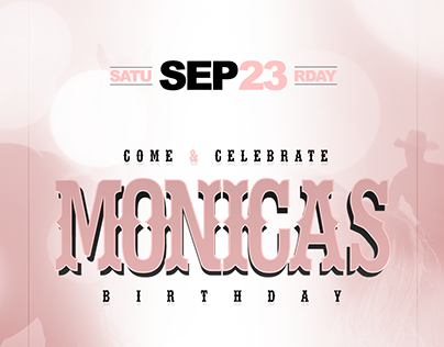 Monica's birthday ( Flyer design )