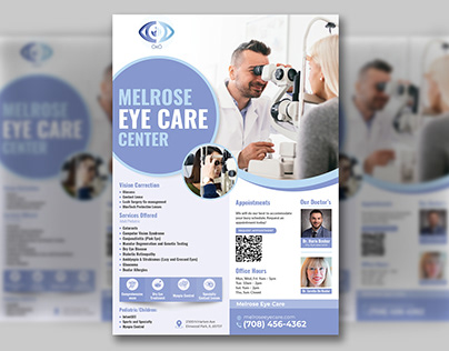 eye care flyer design