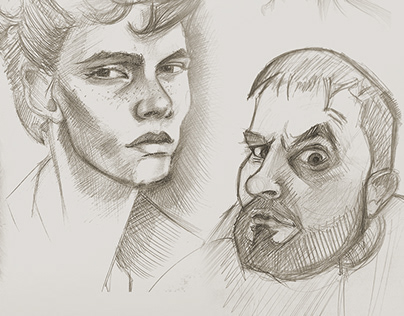 faces sketch