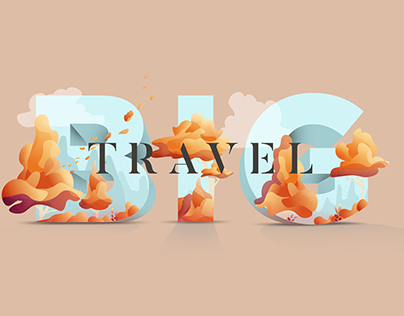 Big Travel - Vector illustration
