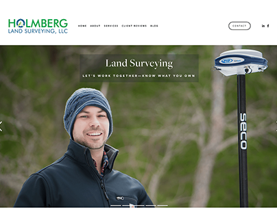 Holmberg Land Surveying - Branding