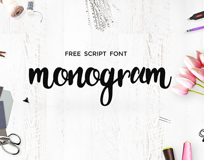 Free Script Font - Monogram