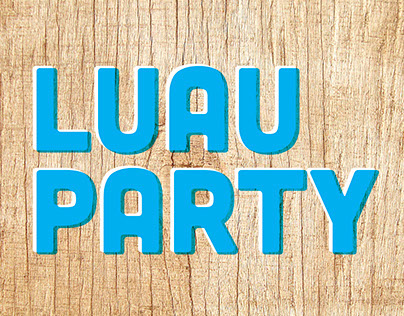 Luau Party Poster