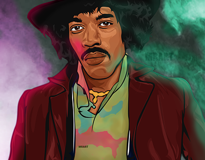 Jimi Hendrix Vector Art