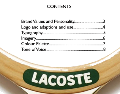 Lacoste brand guidelines