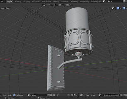 Blender 3d Wall Lamp Modelling Eevee and Cycles
