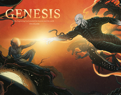 创世纪—普罗米修斯电影插画/Genesis-Prometheus Illustration