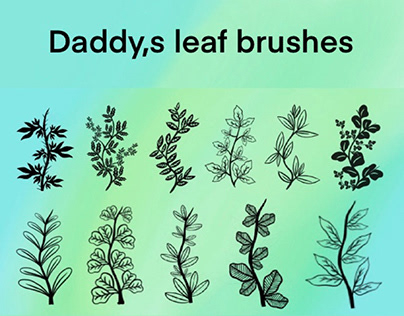 Best free leaf Procreate brushes (stamps)