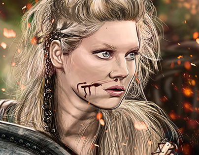 Lagertha of Vikings / Illustration