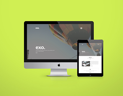 Freebie - EXO One Page PSD Theme