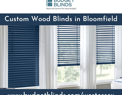 Custom Wood Blinds in Bloomfield