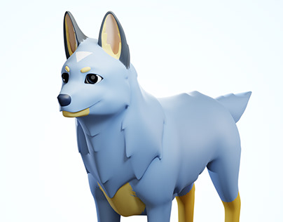 Blue Heeler Mascot - Animation Character