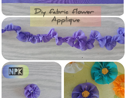 Diy Applique flowers