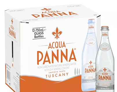 Acqua Panna Mineral Water Glass Bottles-Menakart.com