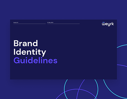 Project thumbnail - Weyrk - Brand identity Guidelines