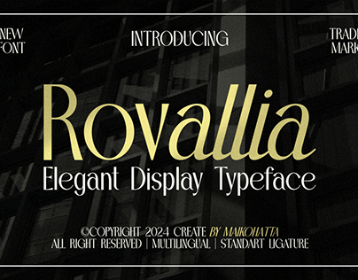 Rovallia - Elegant Display Typeface